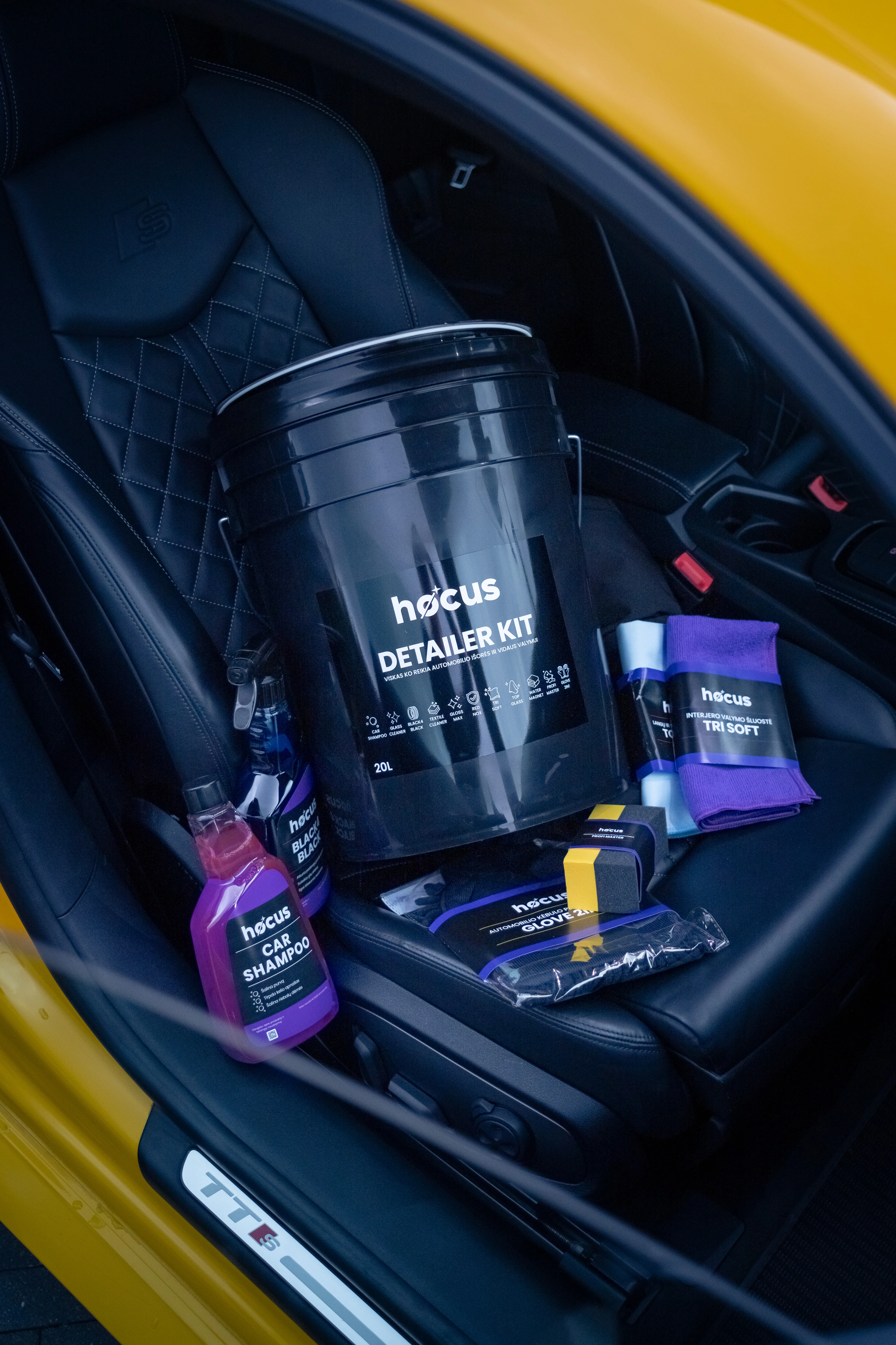 Automobilio priežiūros rinkinys